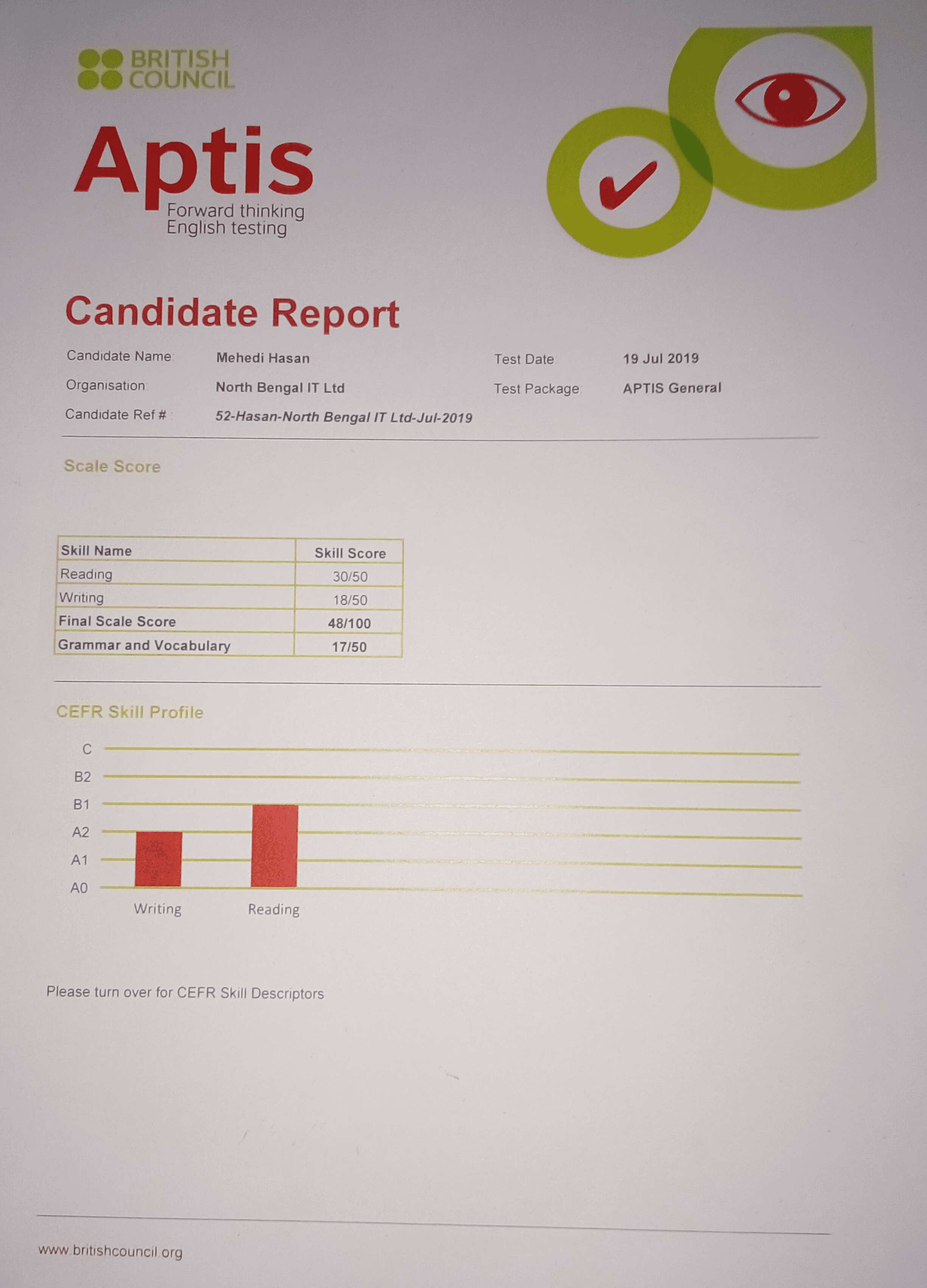 APTIS – Forward Thinking English Testing