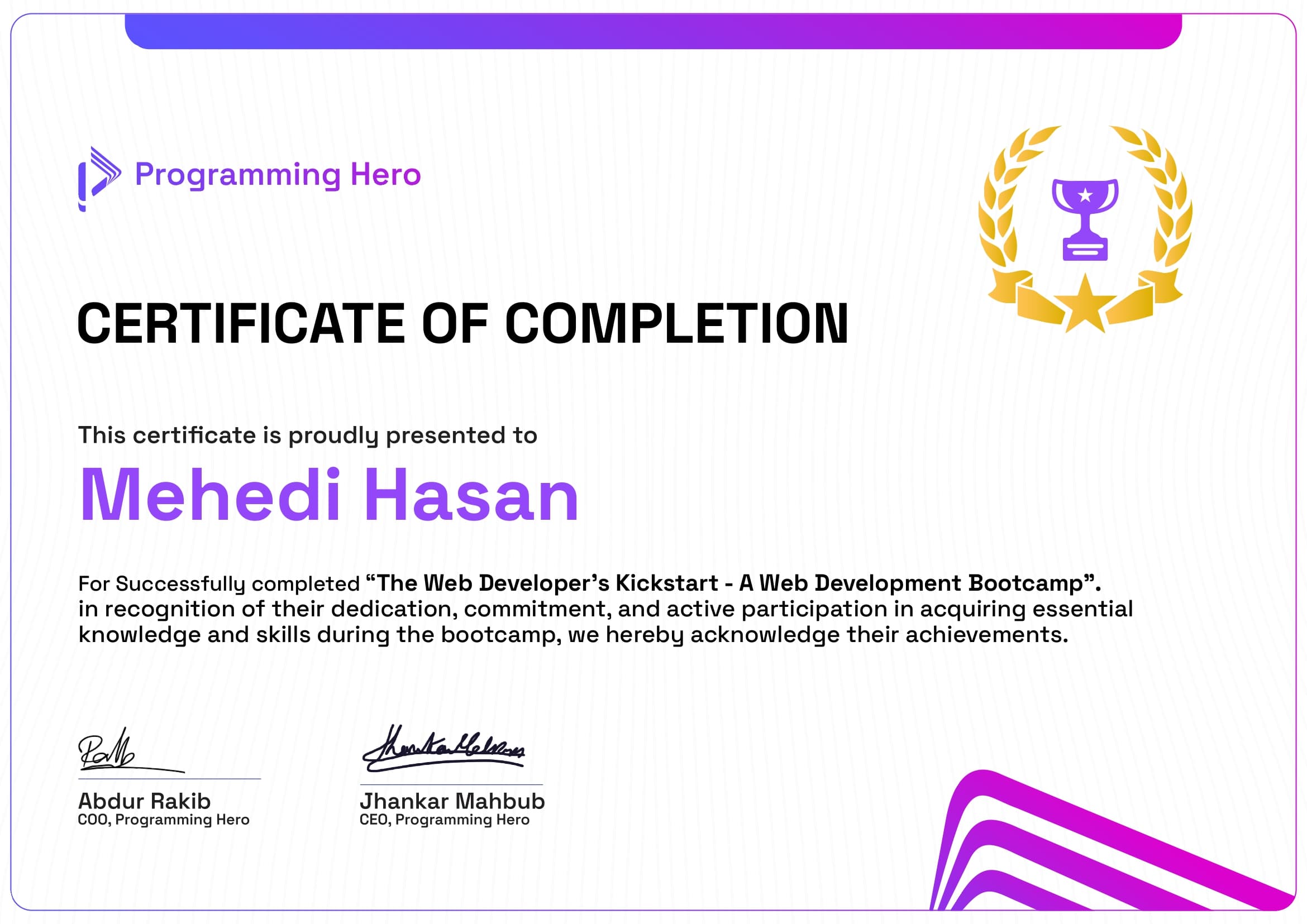 The Web Developer's Kickstart - A Web Development Bootcamp