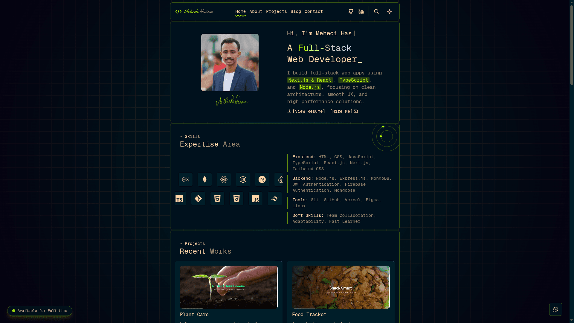 Modern-Developer-Portfolio